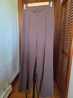 Fore Chocolate Brown Fit And Flare Trousers